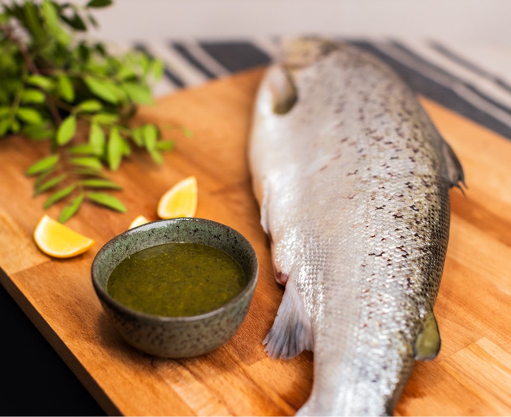 Dinnerset: Ganzer Lachs mit Zitronen-Pfeffer-Marinade