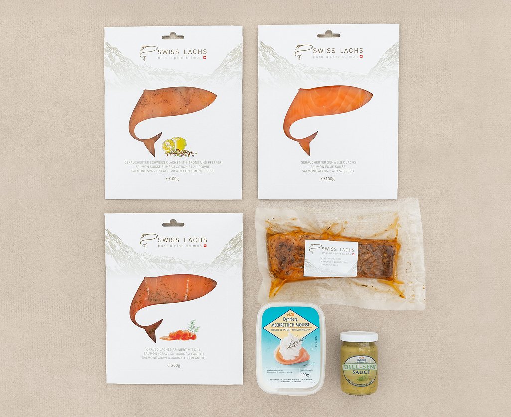 Apéro-Set mit Rauchlachs für 4-6 Personen
