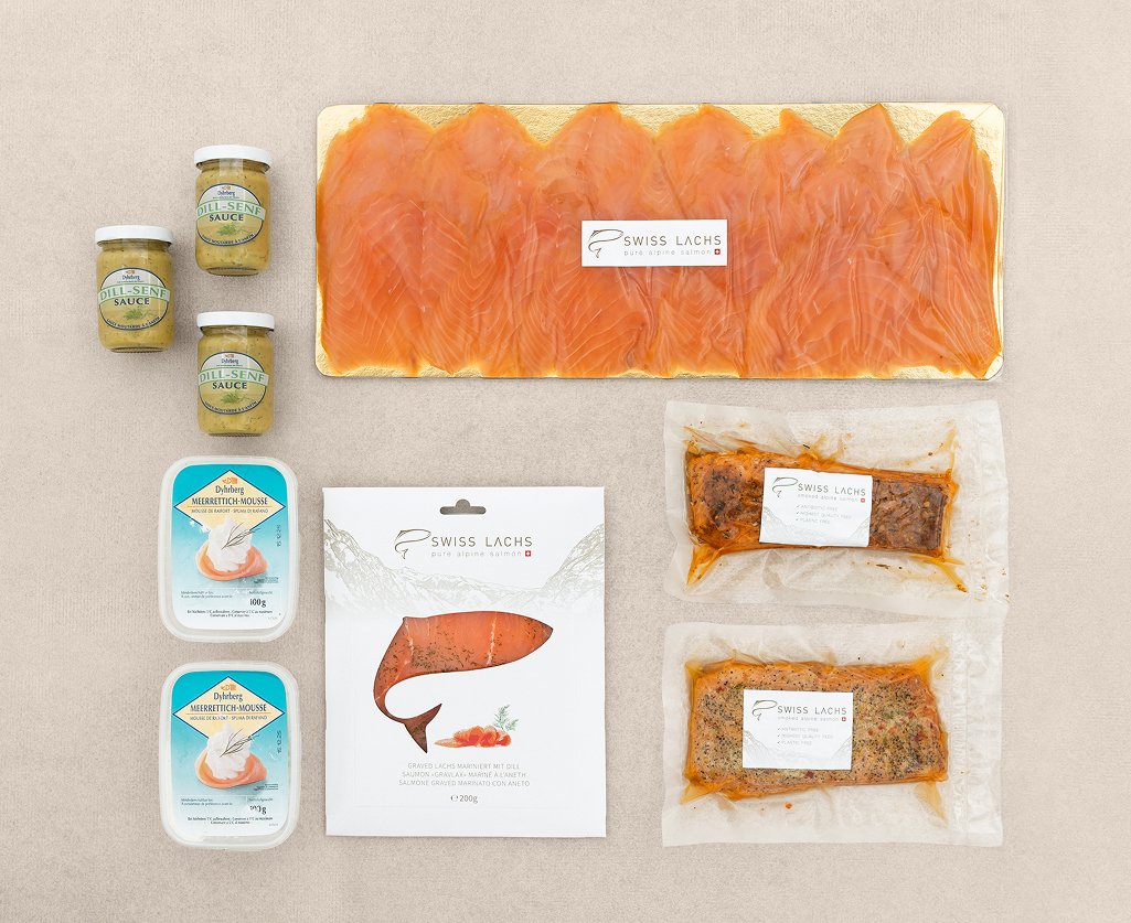 Apéro-Set mit Rauchlachs für 8-10 Personen
