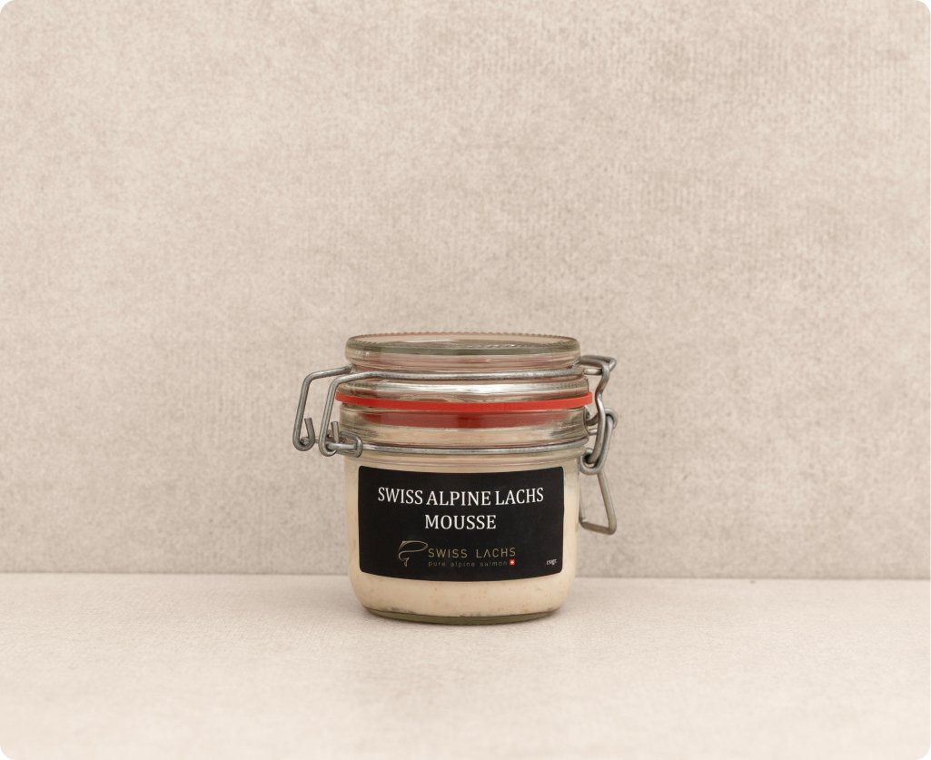 Lachsmousse aus den Schweizer Alpen